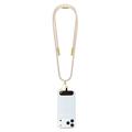 Guess 4G Charm -rannehihna ja USB-C-kaapeli - 1.5m - Beige