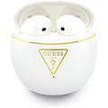 Guess Gold Line Triangle True Wireless -kuulokkeet latauskotelolla - valkoiset