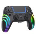 HS-PS5230 6-akselinen gyroskooppi, RGB-valot, langaton peliohjain PlayStation 5:lle/PC:lle - musta