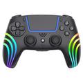 HS-PS5230 6-akselinen gyroskooppi, RGB-valot, langaton peliohjain PlayStation 5:lle/PC:lle - musta
