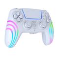 HS-PS5230 6-akselinen gyroskooppi, RGB-valot, langaton peliohjain PlayStation 5:lle/PC:lle - valkoinen
