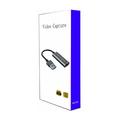 HU-02 HDMI-USB 3.0 -videotallennuskortti / suoratoistoadapteri - musta