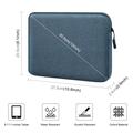 Haweel Slim -tabletti-/kannettavan tietokoneen suojakotelo - 9.7"-11" - sininen