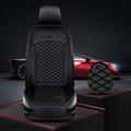 Lämmitetty talven pehmeä auton istuintyyny - musta