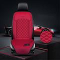 Lämmitetty talven pehmeä auton istuintyyny - punainen
