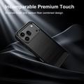 Honor 600/600 Pro Harjattu TPU Suojakuori - Hiilikuitu - Musta