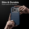 Honor 600/600 Pro Harjattu TPU Suojakuori - Hiilikuitu - sininen