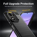 Honor 600 Smart Harjattu TPU Suojakuori - Hiilikuitu