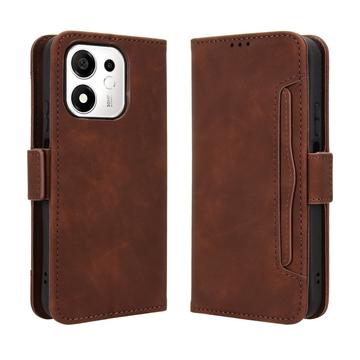 Honor 600 Smart -kortinhaltijan lompakkokotelo - ruskea