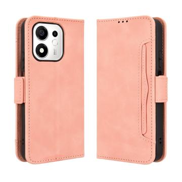 Honor 600 Smart -kortinhaltijan lompakkokotelo - vaaleanpunainen