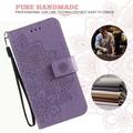 Honor 600 Smart Mandala -lompakkokotelo rannekkeella - violetti