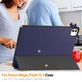 Honor MagicPad 3 Pro 12.3/MagicPad 4 Tri-Fold Series Smart Folio -kotelo - tummansininen
