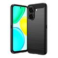 Honor X7e Harjattu TPU Suojakuori - Hiilikuitu