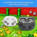 Huawei FreeBuds Pro 5 Retro Gamepad silikonikotelo karabiinilla - Tummanharmaa