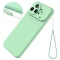 Huawei Nova 15 Ultra Nestemäinen silikonikotelo käsihihnalla - vihreä