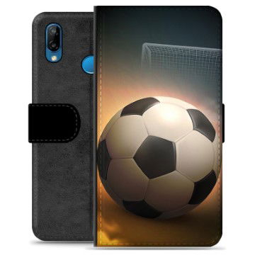 Huawei P20 Lite Premium Lompakkokotelo - Jalkapallo