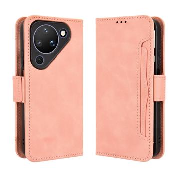 Huawei Pura 90 -kortinhaltijan lompakkokotelo - vaaleanpunainen
