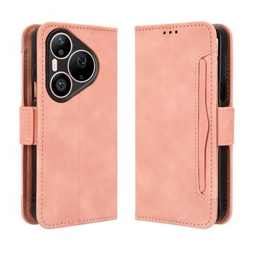 Huawei Pura 90 Pro Max -kortinhaltijan lompakkokotelo - vaaleanpunainen