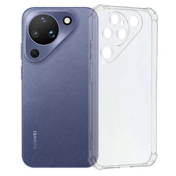 Huawei Pura 90 Iskunkestävä silikonikotelo - Läpinäkyvä