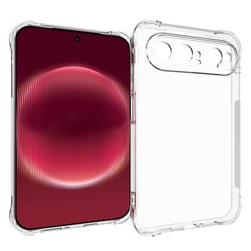 Huawei Pura X View Iskunkestävä silikonikotelo - Läpinäkyvä
