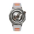 Huawei Watch GT 7/GT 7 Pro -kellon pikavapautusmekanismilla varustettu kaksivärinen silikoninen urheiluranneke - harmaa / oranssi