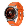 Huawei Watch GT 7/GT 7 Pro -kellon pikavapautusmekanismilla varustettu kaksivärinen silikoninen urheiluranneke - oranssi / harmaa