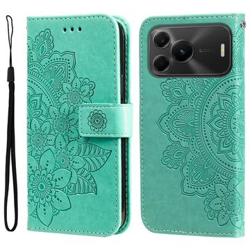 Huawei nova 16 SE Mandala -lompakkokotelo rannehihnalla - mintunvihreä