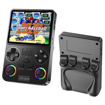 J36 Ultra Retro -kämmenpelikonsoli RGB-ohjainilla – musta