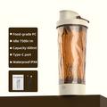 JBB-103 Sähköinen proteiinisekoitin / itseseostuva pullo 600ml - Keltainen