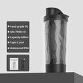 JBB-103 Sähköinen proteiinisekoitin / itseseostuva pullo 600ml - musta