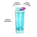 JBB-103 Sähköinen proteiinisekoitin / itsestään sekoittuva pullo 600ml - taivaansininen