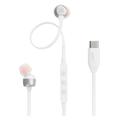 JBL Tune 310C Pure Bass USB-C In-Ear kuulokkeet - Valkoinen