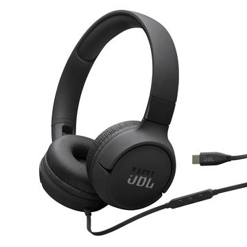 JBL Tune 520C USB-C -langalliset on-ear-kuulokkeet - musta