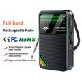 JOC TG-77 kannettava FM/AM/SW-radio ikäihmisille - musta