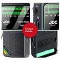 JOC TG-77 kannettava FM/AM/SW-radio ikäihmisille - musta