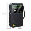 JOC TG-77 kannettava FM/AM/SW-radio ikäihmisille - musta