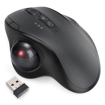 Jomaa JOM255 Ergonominen langaton trackball-hiiri - musta