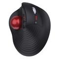 Jomaa JOM255 Ergonominen langaton trackball-hiiri - musta