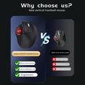 Jomaa JOM255 Ergonominen langaton trackball-hiiri - musta