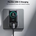 Joyroom PODIX TF70 70W GaN-laturi - 2x USB-C, USB-A, digitaalinen näyttö - Tummentuma