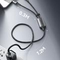 Joyroom S-A57 100W 2-in-1 latauskaapeli - 1.5m - harmaa