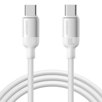 Joyroom S-A62 60W:n pikalatauskaapeli (USB-C), 1.2m - valkoinen