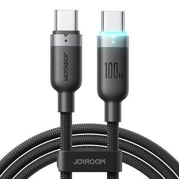 Joyroom S-A63 USB-C-kaapeli (tiedonsiirto/pikalataus), 1.2m, 100W - musta