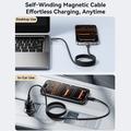 Joyroom S-A65 magneettinen USB-C-kaapeli - 100W/1.2m - musta