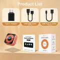 K6 Plus 4-in-1 langaton CarPlay/Android Auto -sovitin – AirPlay, Miracast – oranssi
