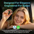 K6 Plus 4-in-1 langaton CarPlay/Android Auto -sovitin – AirPlay, Miracast – oranssi