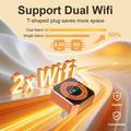 K6 Plus 4-in-1 langaton CarPlay/Android Auto -sovitin – AirPlay, Miracast – oranssi