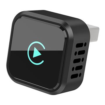 K6 Ultra1 2-in-1 langaton CarPlay/Android Auto -sovitin – Bluetooth 5.4, kaksikaistainen WiFi – musta