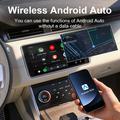 K6 Ultra1 2-in-1 langaton CarPlay/Android Auto -sovitin – Bluetooth 5.4, kaksikaistainen WiFi – oranssi