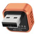 K6 Ultra1 2-in-1 langaton CarPlay/Android Auto -sovitin – Bluetooth 5.4, kaksikaistainen WiFi – oranssi